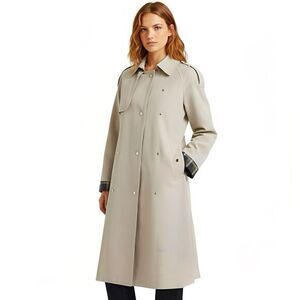 One Nine Eight Six 1986 Womens Trench Coat Sz XL Jacket Minimalist Winter Fall